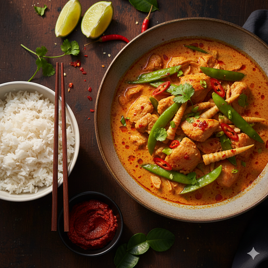 Kyllingcurry med ris